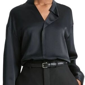 Vince Silk Draped Blouse